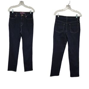 Gloria Vanderbilt Amanda Straight-Leg Dark Blue Jeans Size 6